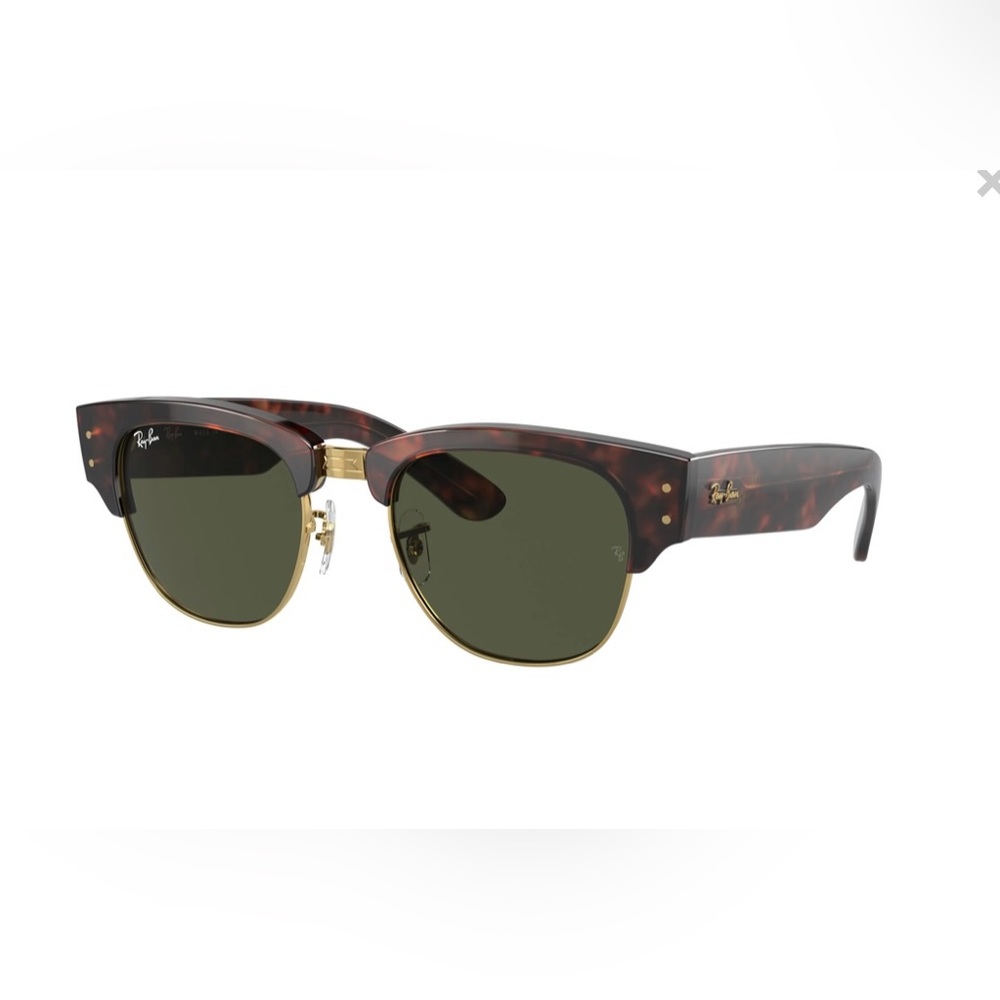 Ray-Ban Sunglasses Mega Clubmaster RB 0316S 990/31 Brown Tortoise 53mm BN w/case